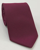 Dark Fuchsia Oxford Silk Tie FFOXT-8